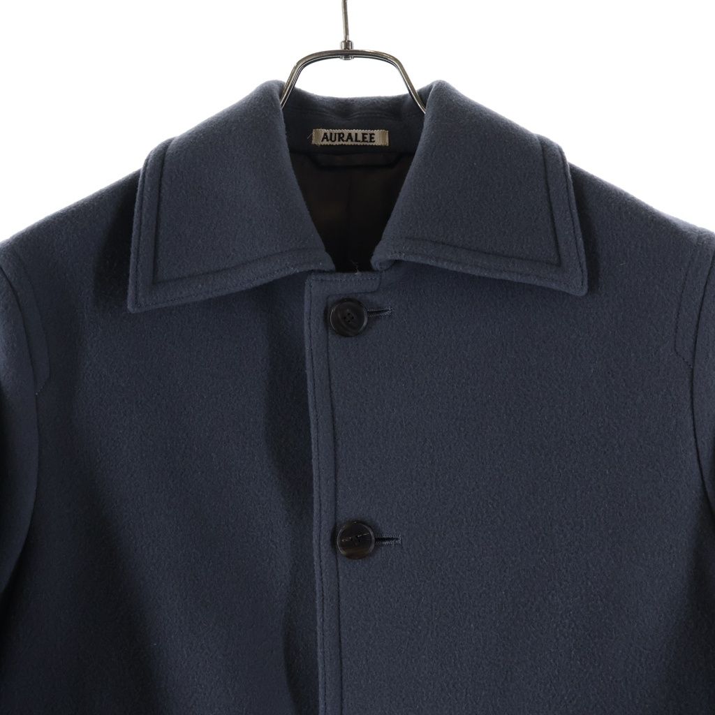 AURALEE (オーラリー) 21AW DOUBLE CLOTH LIGHT MELTON HALF COAT ダブル クローズ ライトメルトン ハーフコート グレー