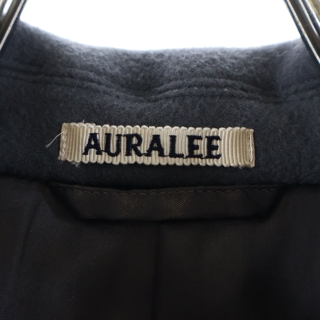 AURALEE (オーラリー) 21AW DOUBLE CLOTH LIGHT MELTON HALF COAT ダブル クローズ ライトメルトン ハーフコート グレー