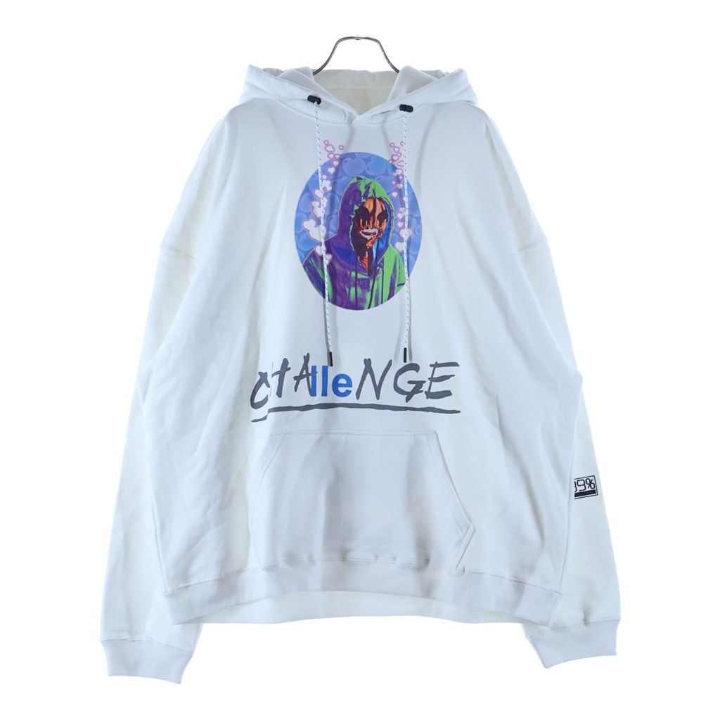 99%is フーディー 99%is (ナインティナインパーセントイズ) プリント プルオーバー