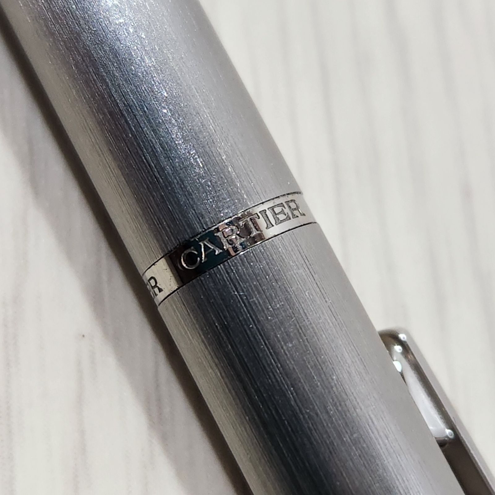 Cartier カルティエ トリニティ ツイスト式 ボールペン シルバー