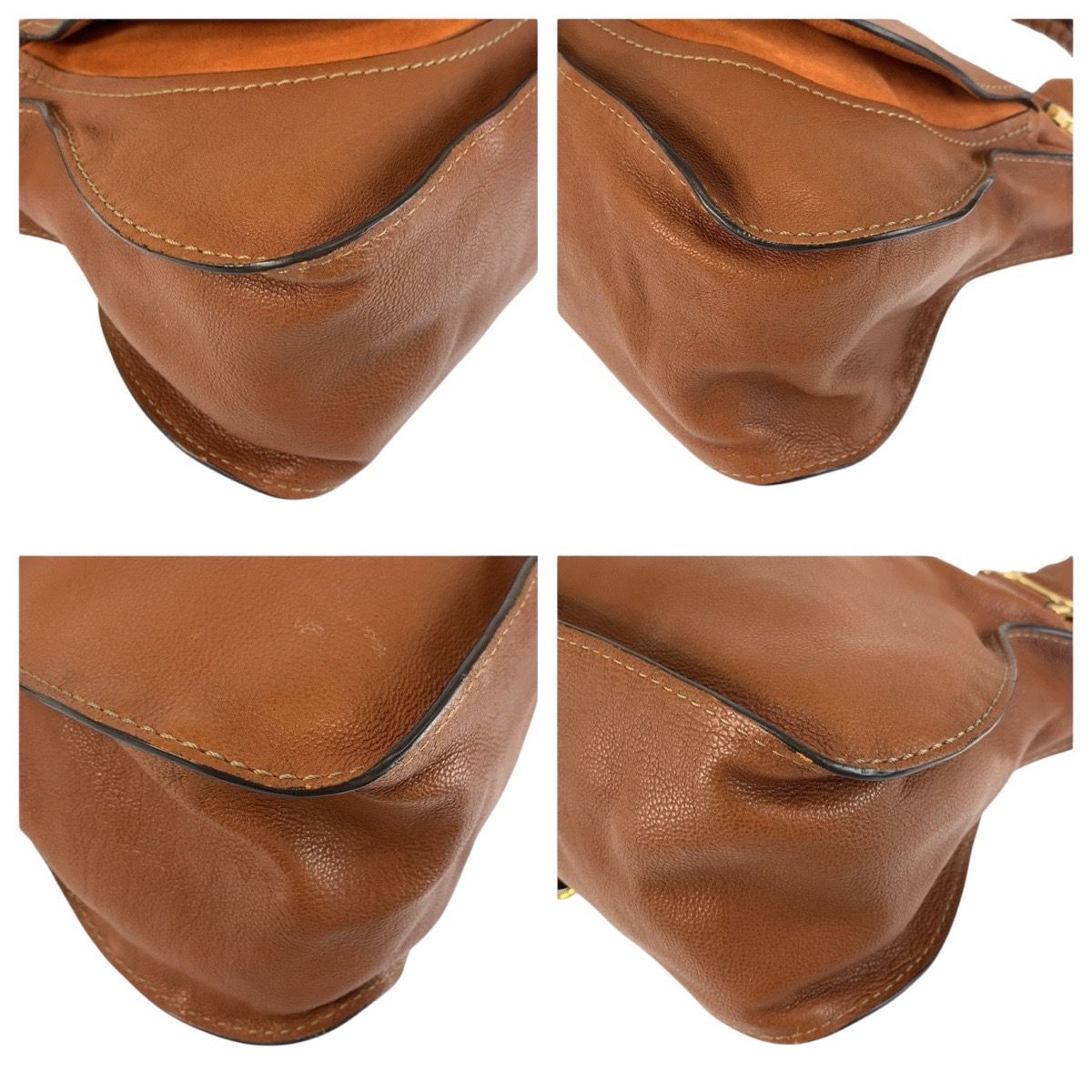 クロエ マーシー ブラウンレザーハンドバッグ Chloe - Chloe クロエ マーシー ブラウン ゴールド金具 レザー