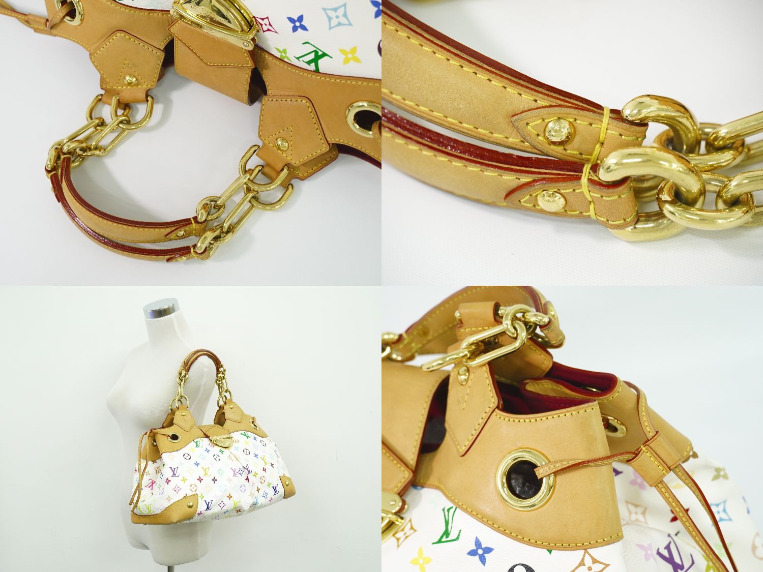 本物 ルイヴィトン LOUIS VUITTON LV ウルスラ モノグラム マルチ