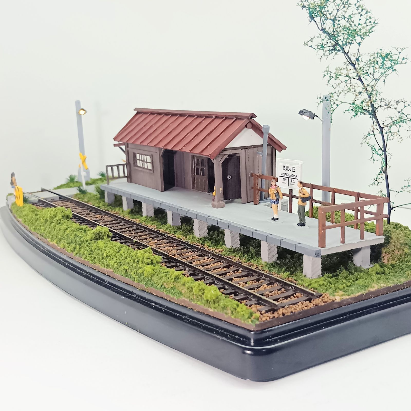 鉄道模型 HOゲージ ジオラマ 駅 車両展示台(昭和の駅14) - メルカリ