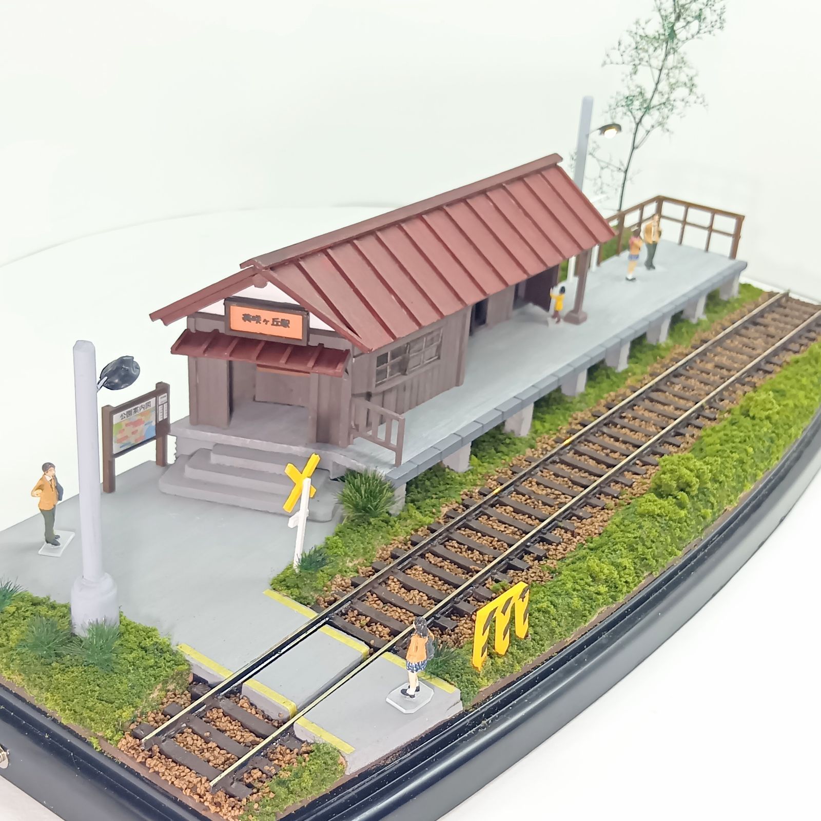 鉄道模型 HOゲージ ジオラマ 駅 車両展示台(昭和の駅14) - メルカリ