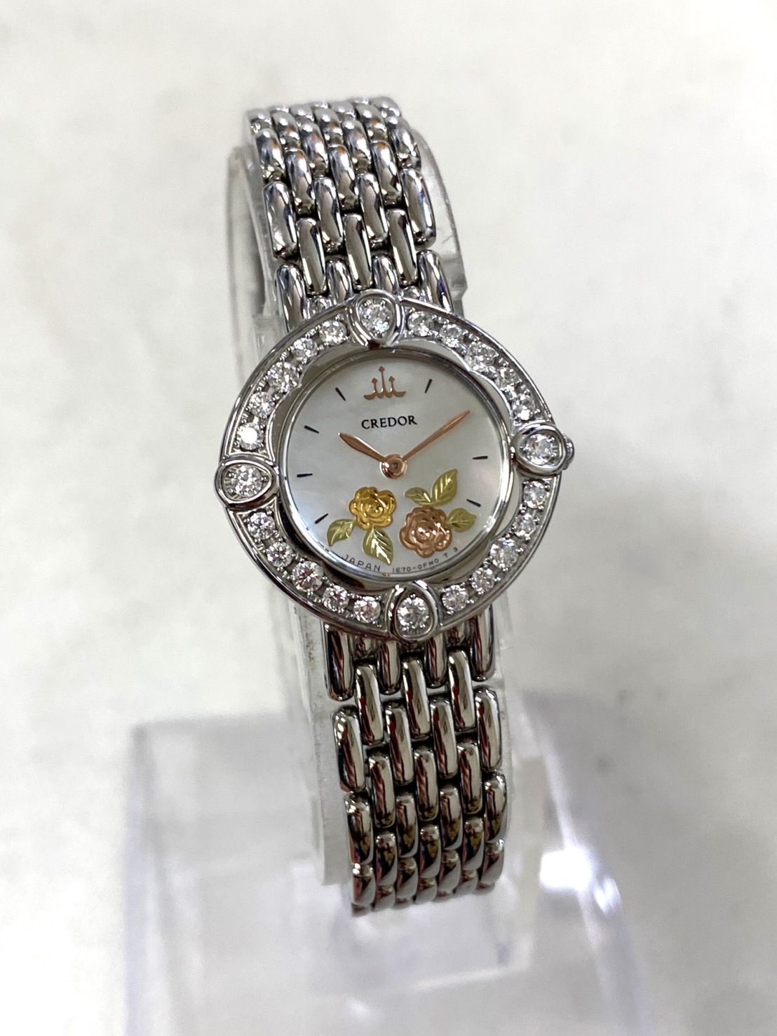 SEIKO セイコー CREDOR クレドール シグノ 腕時計 レディース 1E70-0DK0 シルバー文字盤 未稼働 sh051202