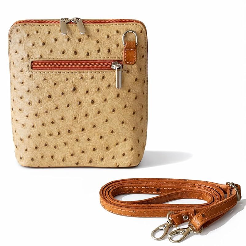 【新品】 [G.Barsanti&Figli] バルサンティ ポシェット レディース 斜めがけ 牛革 イタリア製 (ベージュ)
