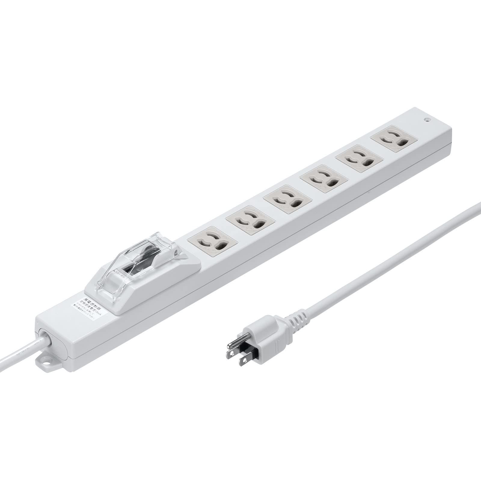 新品 サンワサプライ 漏電ブレーカータップ（3P・6個口・3m） TAP-BR36LN-3