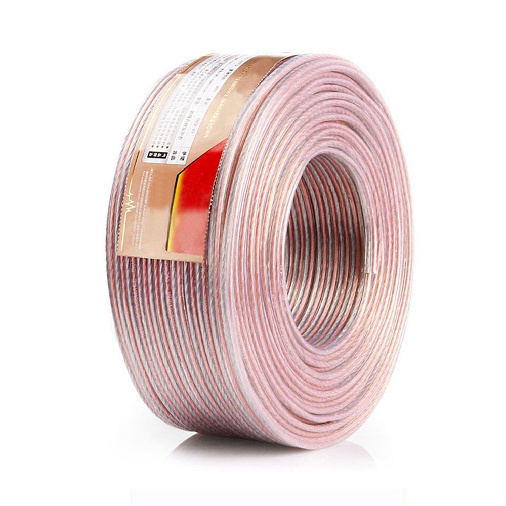 新品 スピーカーケーブル スピーカーコード オーディオケーブル 高純度OFC 錫メッキ (30m 2.55mm2)