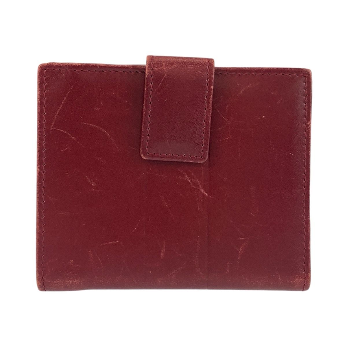 GUCCI グッチ レッド ゴールド金具 レザー 92717 折財布 コンパクト