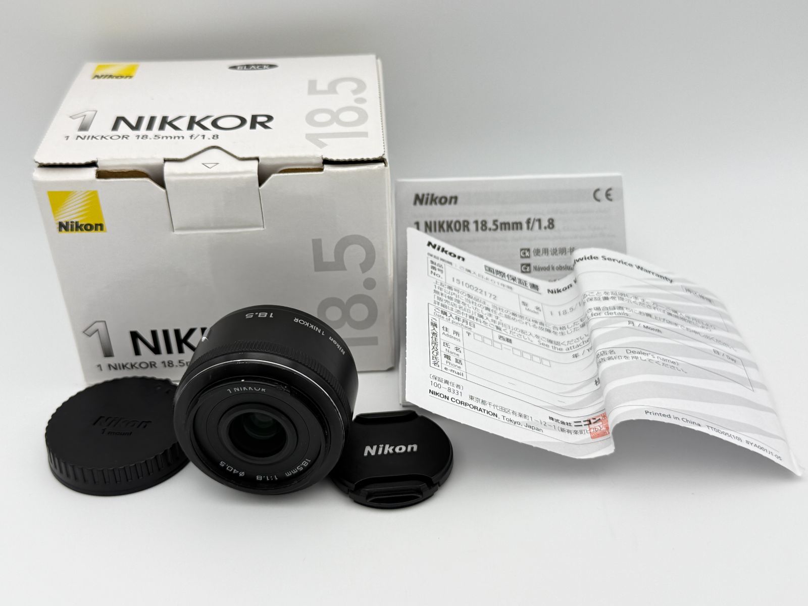 Nikon 1 NIKKOR 18.5mm F1.8 ブラック 単焦点レンズ