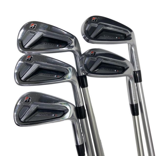 【中古】 ブリヂストン TOUR B 202CBP 6S アイアンセット IR 純正特注シャフト (フレックスS) メンズ 男性用 右利き 右用 Dランク ゴルフクラブ