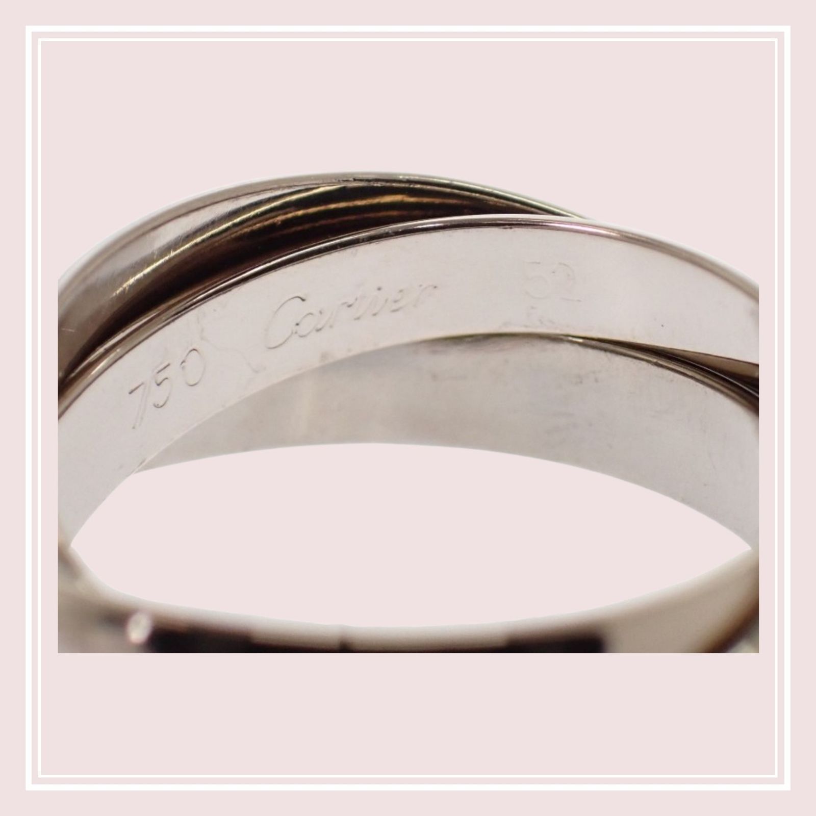 最終値引き【CARTIER】カルティエ CARTIER トリニティ リング #52 12号 