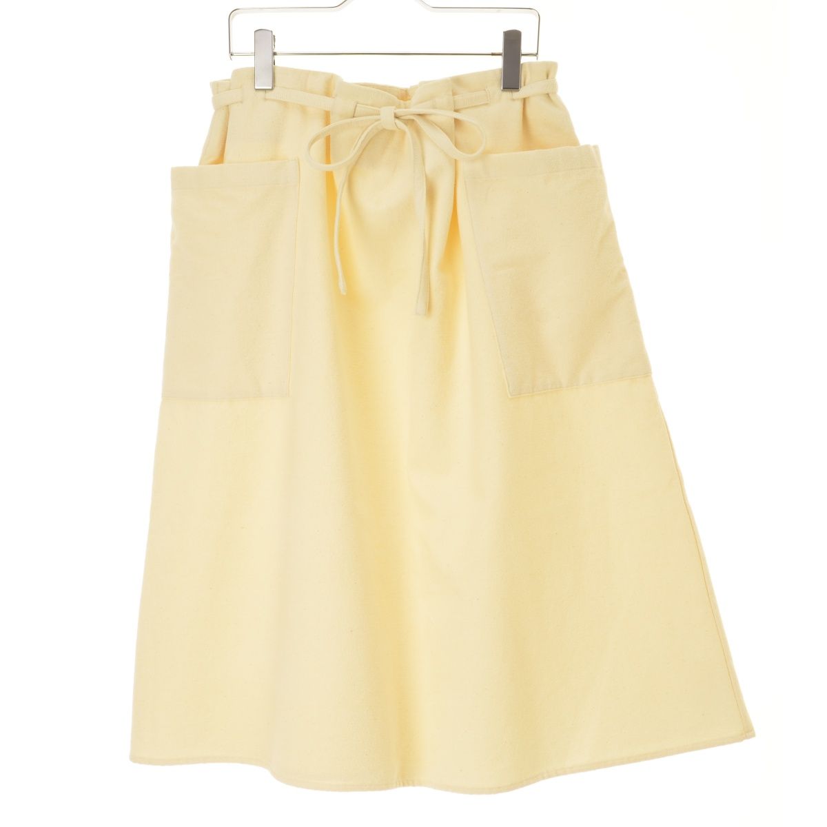 【R&D.M.Co/OLDMAN'STAILOR】23SS 5928 C/CU FABRIC STRING SKIRT コットンキュプラモールファブリックストリングスカート