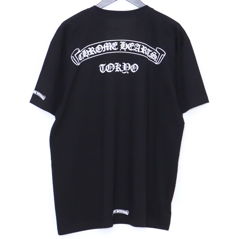 未使用 CHROME HEARTS スクロールラベル ポケット Tシャツ 東京限定 XL