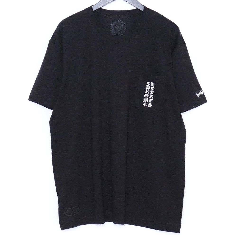 未使用 CHROME HEARTS スクロールラベル ポケット Tシャツ 東京限定 XL