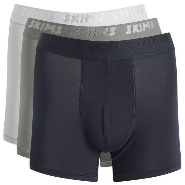 スキムズ メンズ アンダーウェア ボクサーパンツ コットン SKIMS Cotton Boxer Brief 3 3Pack Gunmetal Multi ガンメタル