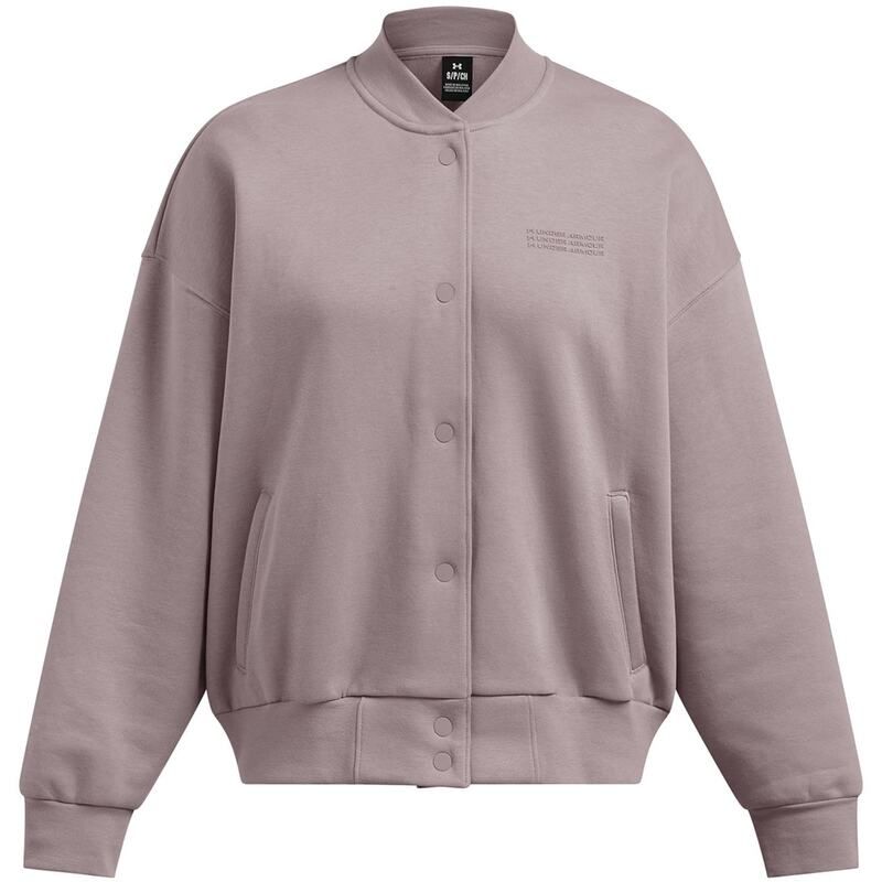 アンダーアーマー レディース アウター ジャケット・ブルゾン Under Armour Flc Varsity Jkt Ld99 Grey グレー