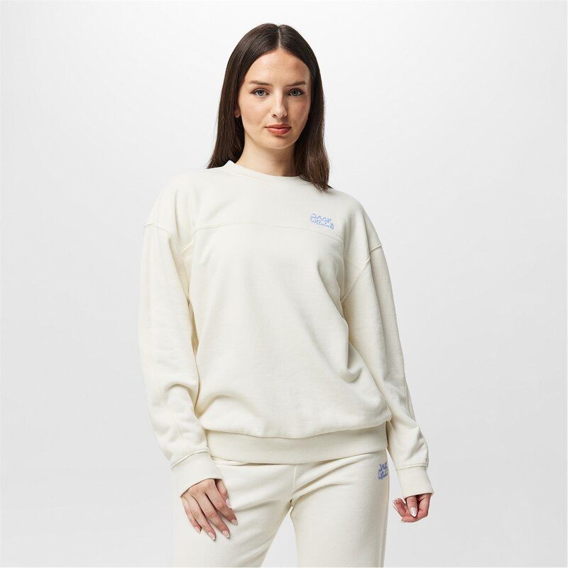 ジャック ウィルス レディース アウター パーカー・スウェット Jack Wills OS CrwNck Sweat Ld53 Vintage White ホワイト