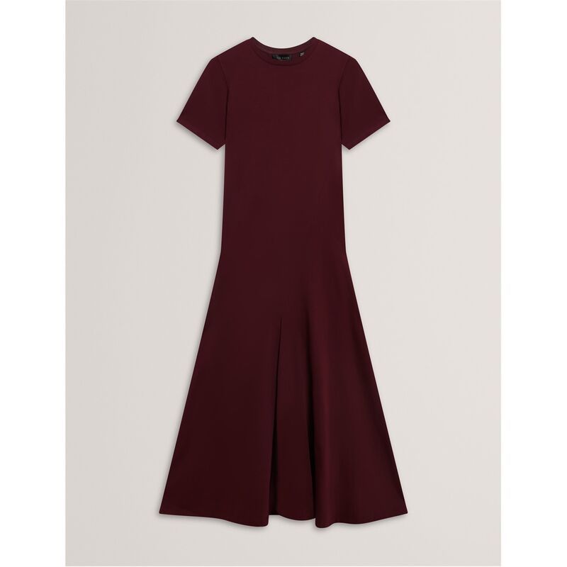 テッドベーカー レディース トップス ワンピース ミディワンピース ミディ Ted Baker Ted Mixed midi dress Ld54 Oxblood オックスブラッド