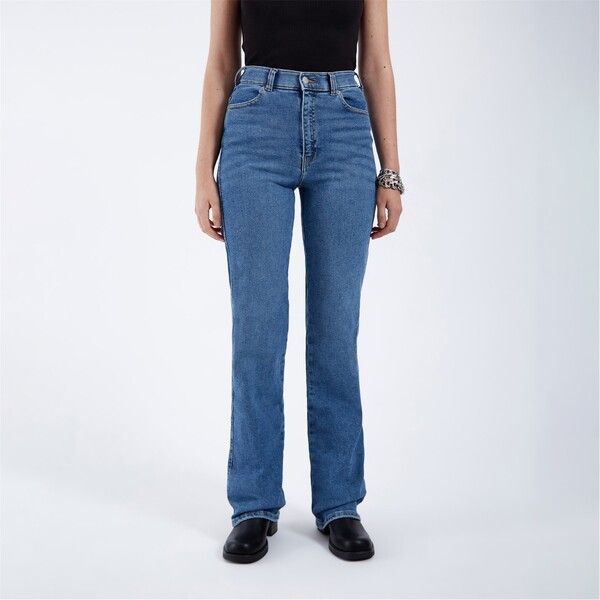 ドクターデニム レディース ボトムス デニムパンツ Dr Denim Moxy Straight Cape Sky Worn Hem
