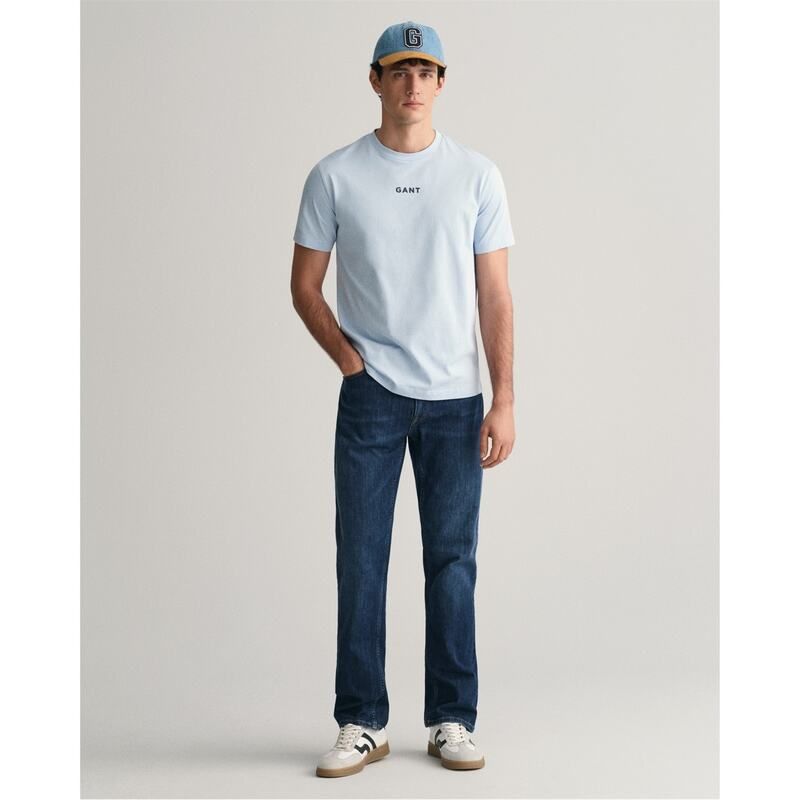 ガント メンズ ボトムス デニムパンツ レギュラーフィット ジーンズ Gant Regular Fit Jeans Worn Blue ブルー