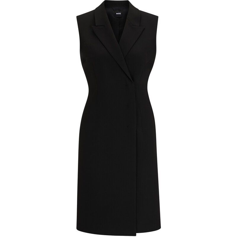 ボス レディース トップス ワンピース ラップワンピース Boss Dekava 10246618 01 Wrap Dress Womens Black ブラック