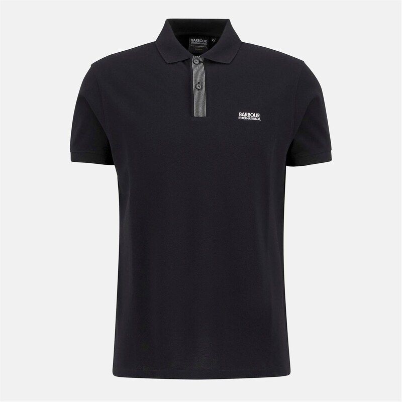 バブアー メンズ トップス ポロシャツ Barbour International Baynes Polo Shirt Black BK11 ブラック