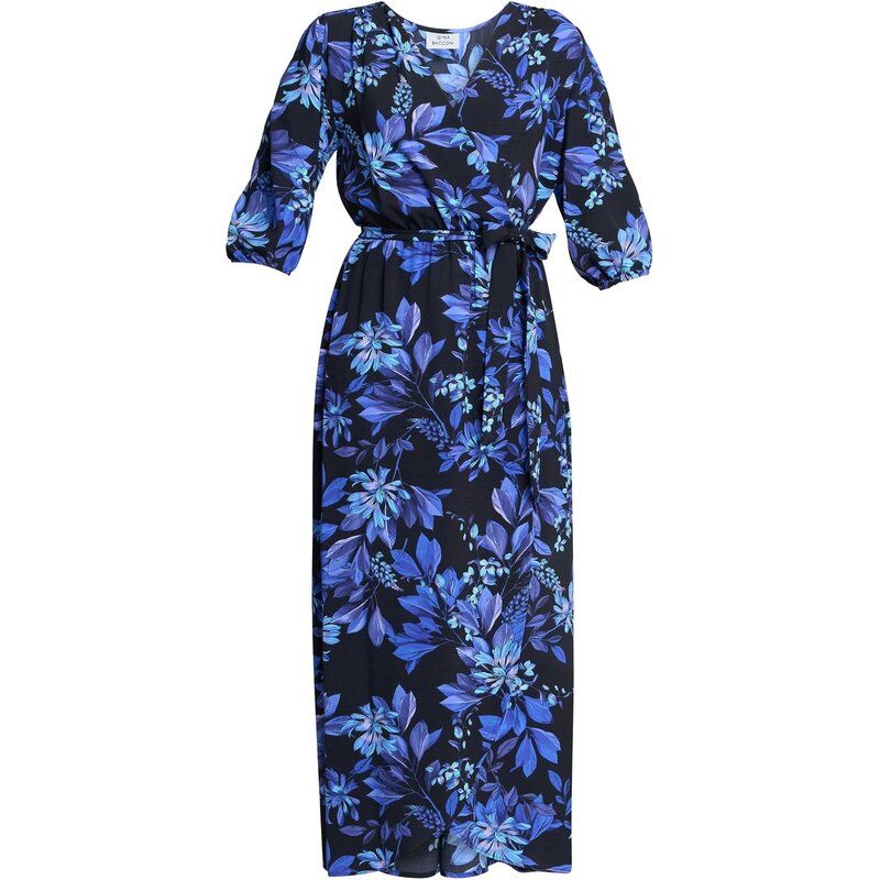 ジーナバッコーニ レディース トップス ワンピース フラワー柄 プリント フラワー Gina Bacconi EMILYN FLORAL PRINT DRESS BLACK BLUE ブラック 29,054円