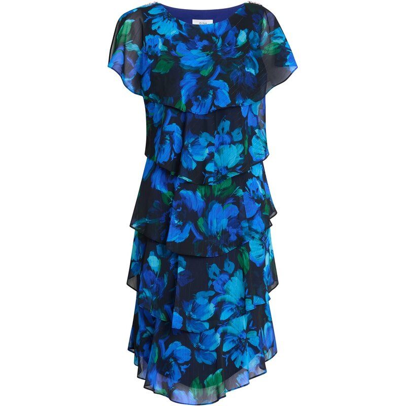 ジーナバッコーニ レディース トップス ワンピース フラワー柄 フラワー Gina Bacconi MATILDA FLORAL TIER DRESS MULTI マルチカラー