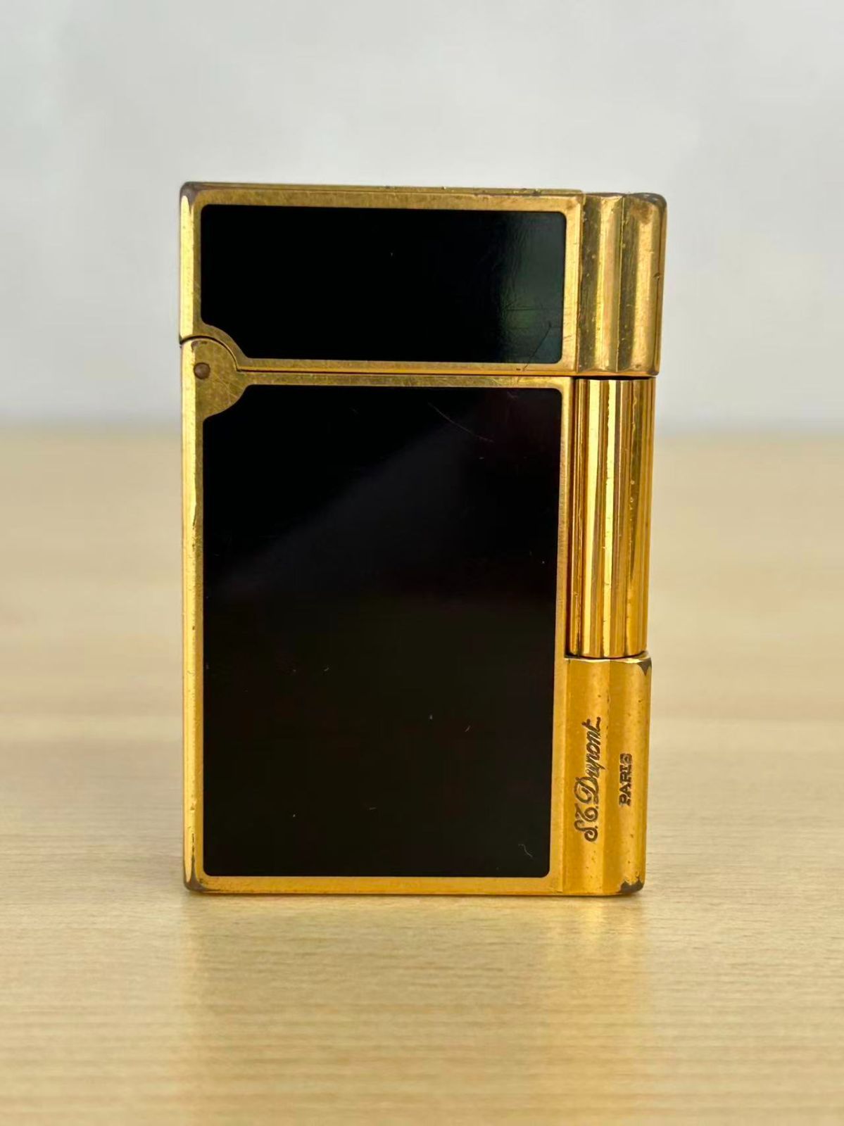 Dupont デュポン ガスライター ブラック×ゴールド色 動作未確認