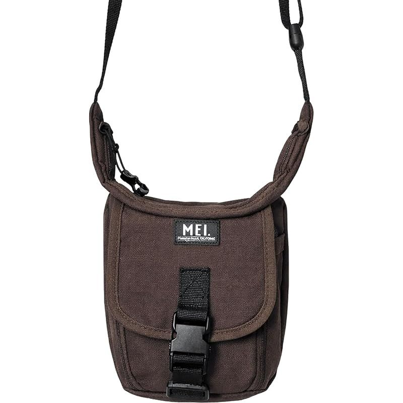 【新品】 MEI(メイ) ショルダーバッグ ショルダーポーチ TRAVELER コンパクト 長さ調節可能なショルダーストラップ 1.5L ブラウン MEI261004