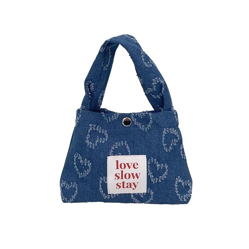 【新品】 [ラブスローステイ] デニムトートミニ（BLUE）