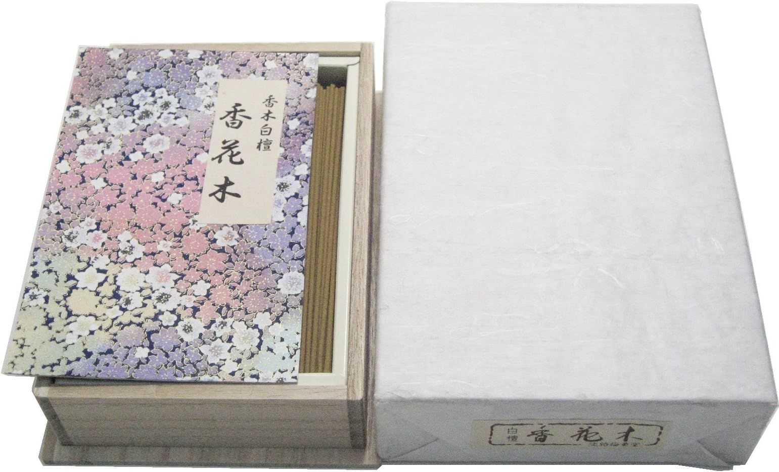 (御供 のし付き 包装品）Awaji BaikundoのIncense Sticksギフト Sandalwood香花木 桐箱 老山Sandalwood 天然Sa