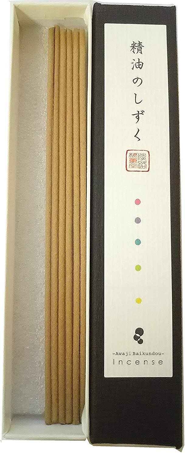 Awaji BaikundoのIncenseStick (限定品) 精油のしずくSandalwood （6本入り×5箱） サンダルウッド 高級Incense 無
