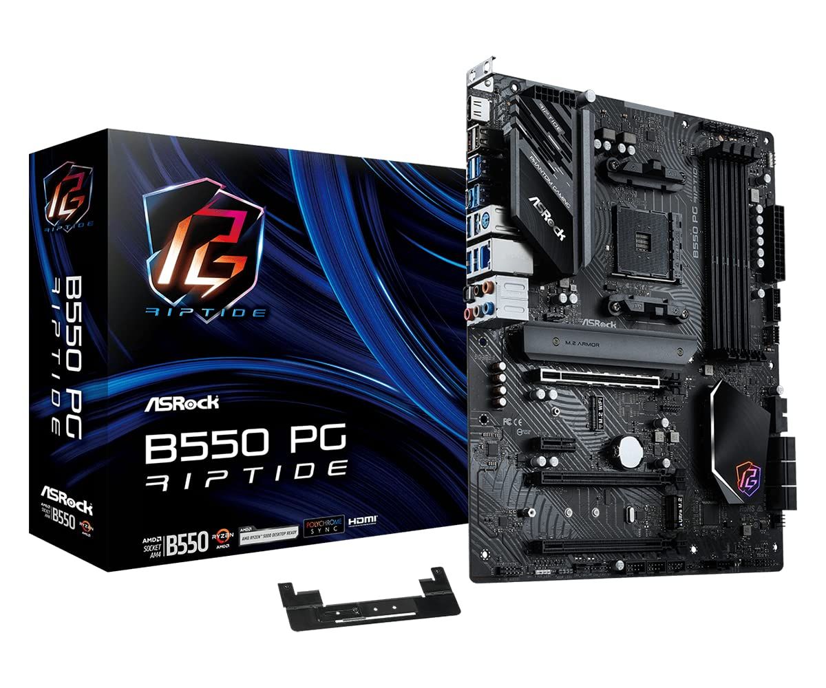 新品 ASRock マザーボード B550 PG Riptide AMD Ryzen 5000 シリーズ CPU ( Soket AM4 ) 対応 B550 ATX マザーボード 【国内正規代理店品】 14,843円
