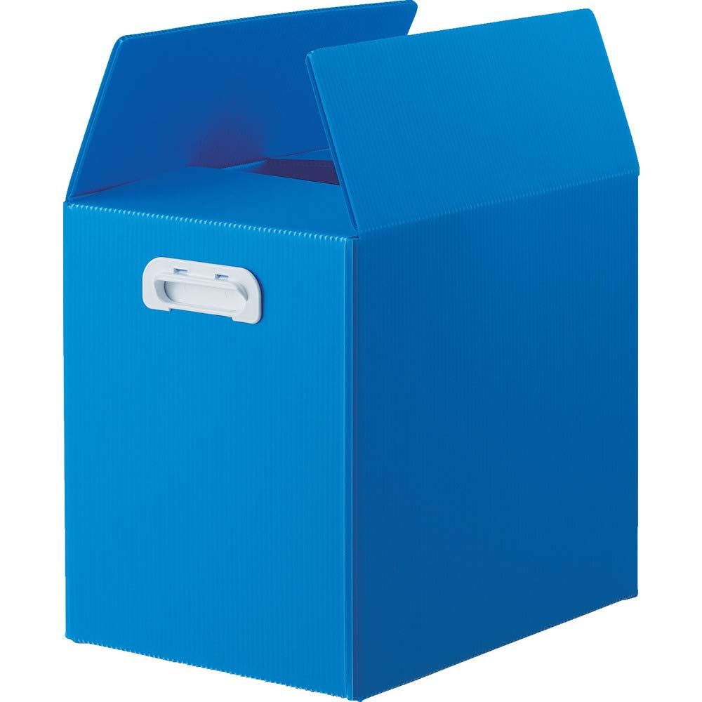 新品 TRUSCO(トラスコ) ダンボールプラスチックケース ブルー 34L TDP-B4D-5B