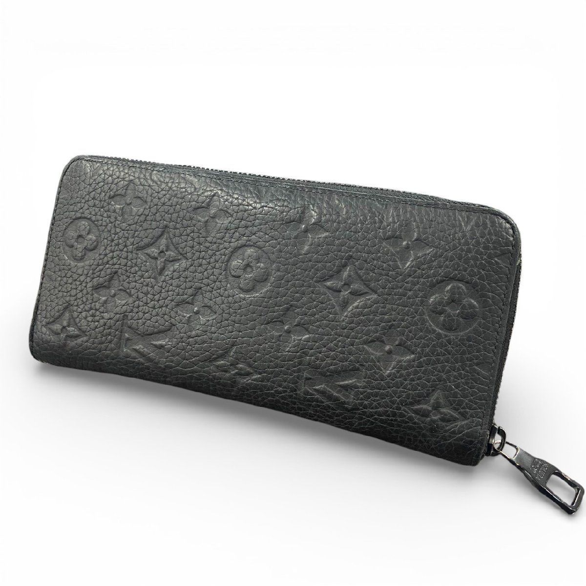 LOUIS VUITTON/ヴィトン M69047 ジッピーウォレット ヴェルティカル モノグラムアンプラント 長財布 ブラック メンズ