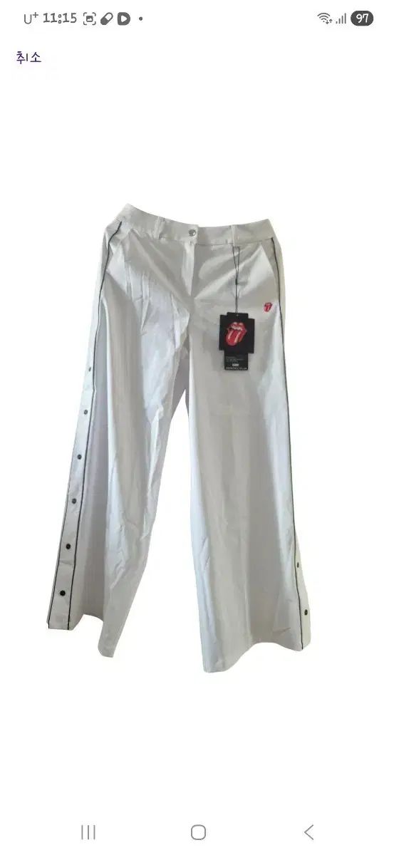 Rawlings ローリングス ストーンズ 白 ボタン ワイド パンツ 10,568円