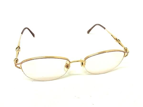 YVESSAINTLAURENT イヴサンローラン 度入り メガネ めがね 眼鏡 メンズ レディース ゴールド系 DN2104