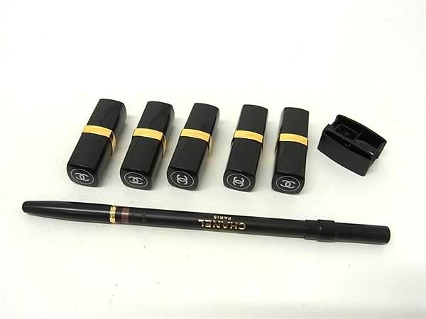 CHANEL アイライナーとリップのセット □極美品□ CHANEL シャネル LA COLLECTION LIP COLOR WARDROBE