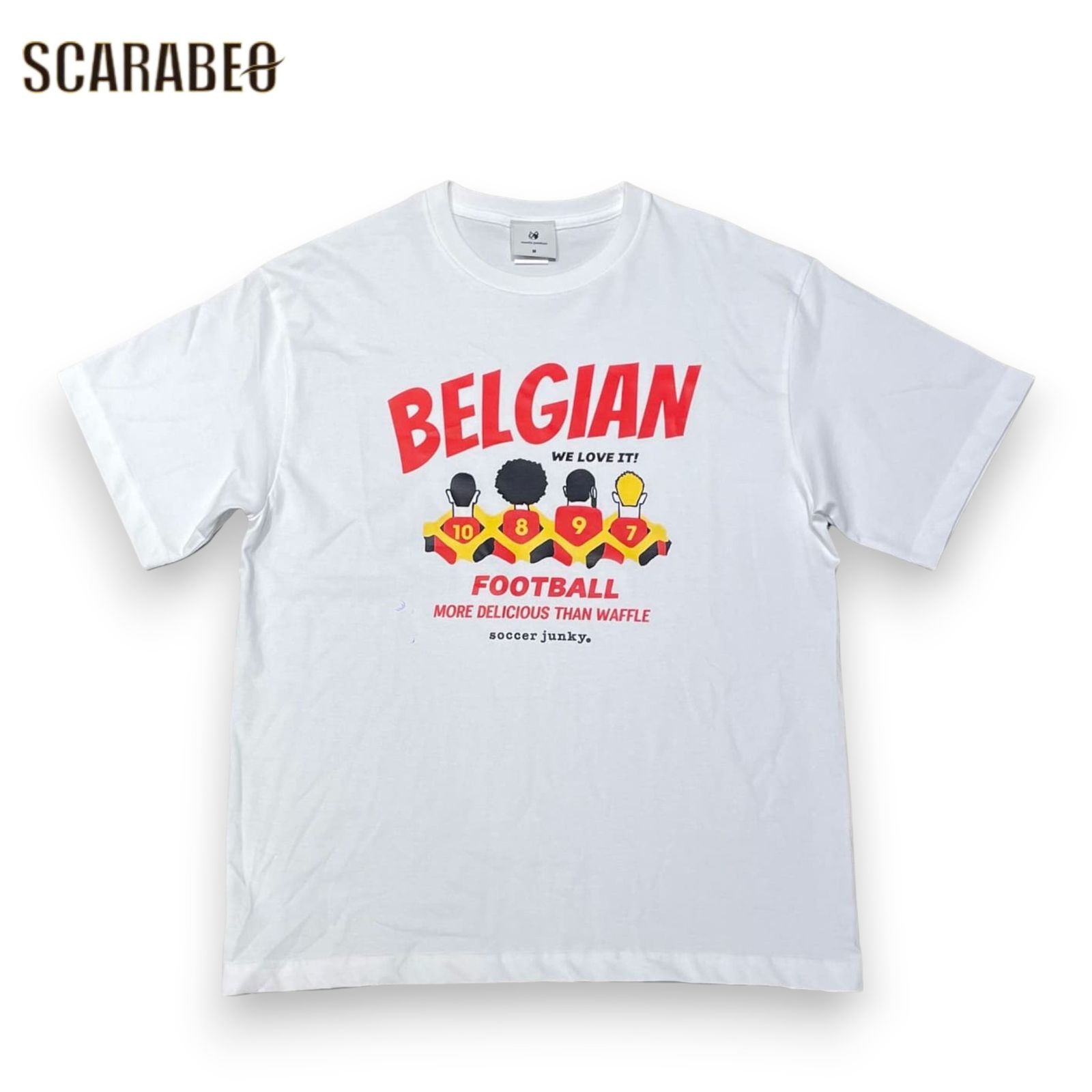 Soccer Junky サッカージャンキー BELGIAN プレミアム半袖Tシャツ メンズ JERRYコラボ サッカー フットサル カジュアル 綿100％ jr26c20 L