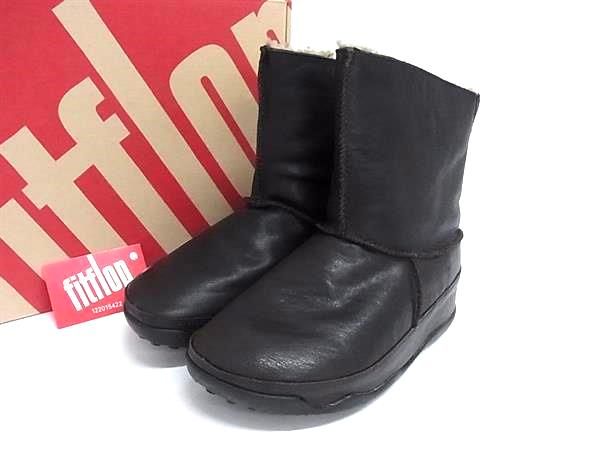 ■美品■ fitflop フィットフロップ マックラックエクスプローラー レザー ブーツ サイズUS 7 (約25cm) 靴 シューズ ブラウン系 DN2536