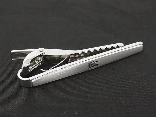 ■美品■ Burberrys バーバリーズ ネクタイピン タイピン アクセサリー ビジネス 紳士 メンズ シルバー系 DN3263