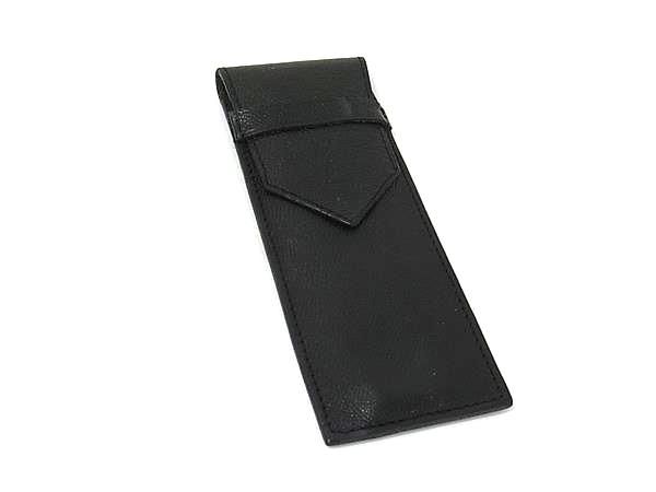 YVESSAINTLAURENT イヴサンローラン レザー ペンケース ペン入れ 筆入れ 文房具 ステーショナリー 紳士 メンズ ブラック系 DN3627