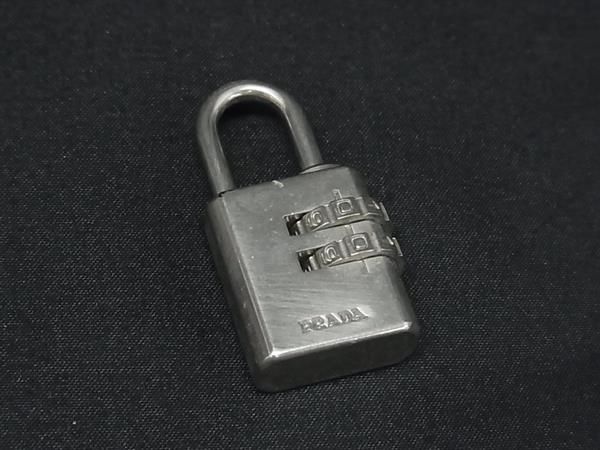PRADA プラダ ダイヤルロック式 カデナ 南京錠 パドロック シルバー系
