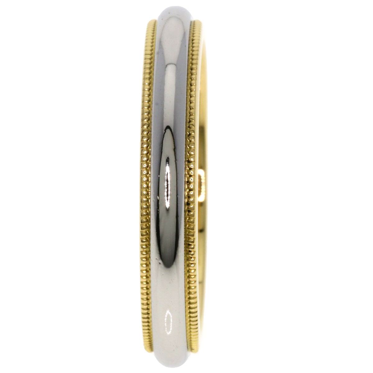 TIFFANY&Co. ティファニー ミルグレイン リング・指輪 PT950 K18YG