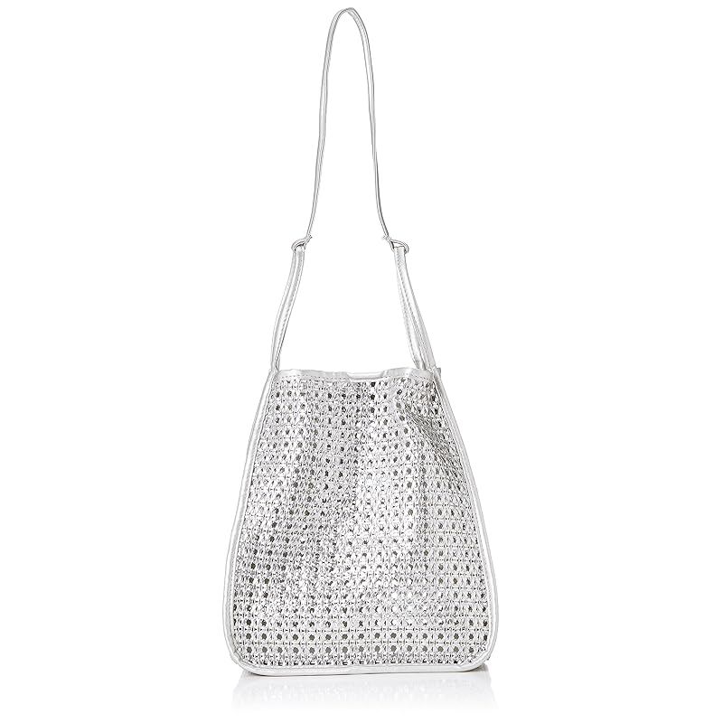 【新品】 [カシェリエ] PU MESH 2WAY TOTE 57-0809SILVER