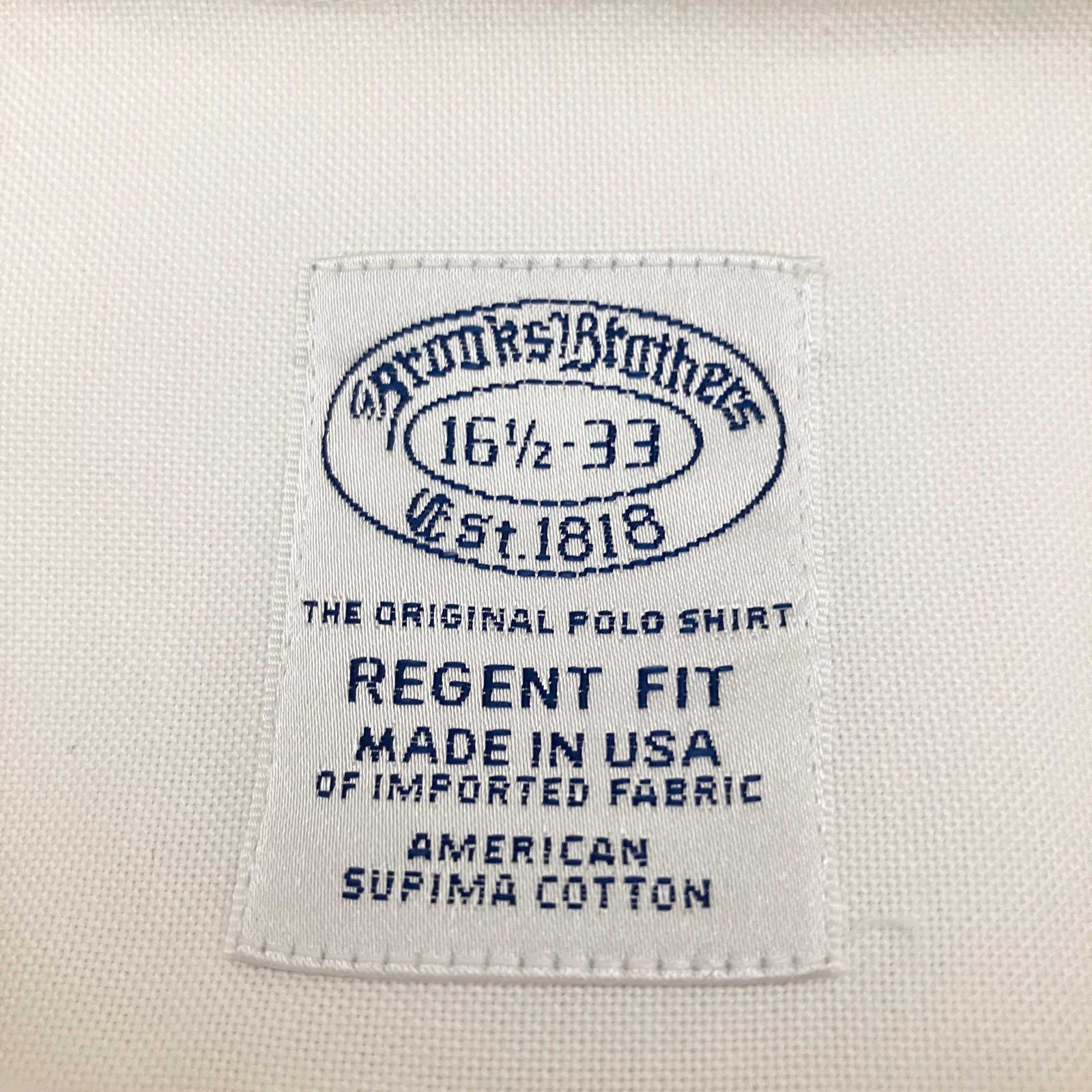 ブルックスブラザーズ Brooks Brothers【16 1/2-33 / XL相当】USA製