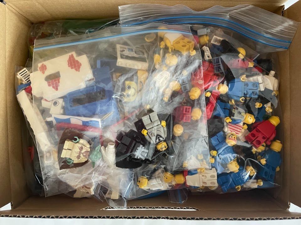 レゴ (LEGO) 正規品 大量ミニフィグ(288g) ＆ 特殊パーツ・クリア 