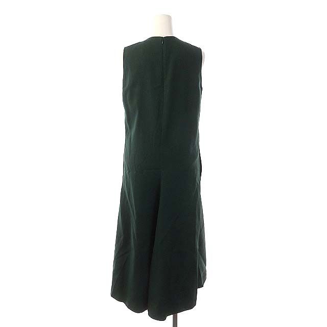 JIL SANDER ノースリーブワンピース S モスグリーン ウールカシミヤ ジルサンダー JIL SANDER ジルサンダー ウールノースリーブワンピース